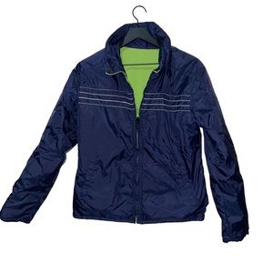 Glaciers Edge blue/green fleece reversible jacket